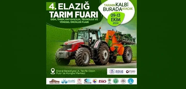 4. Elazığ Tarım Fuarı 9-13 Ekim’de Düzenlenecek